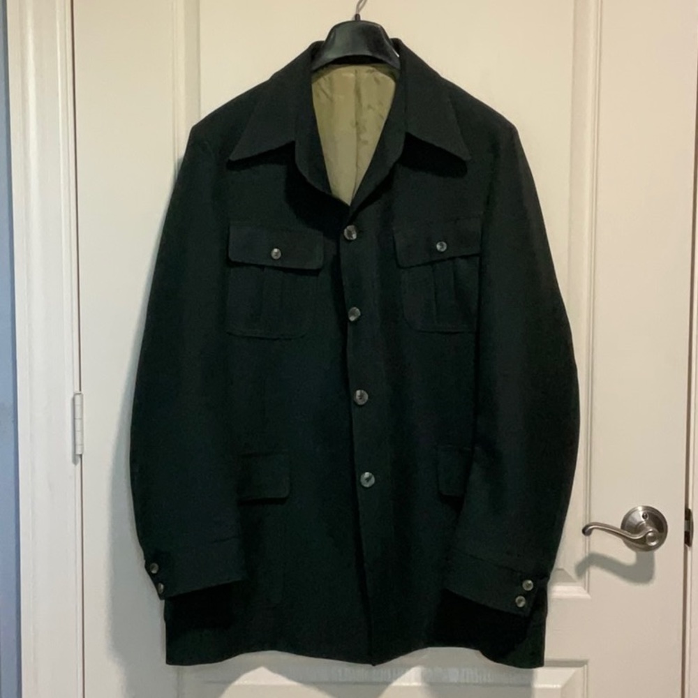 Men's Vintage 1970s Evergreen Leisure Suit Jacket